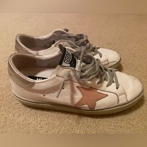 Golden Goose Hi Star Platform Leather Sneakers